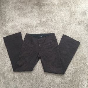 Billy Blues Brown Paisley Pants, Size 4
